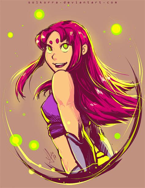 starfire by solkorra on deviantart