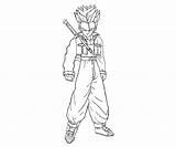 Trunks Coloring Dragon Ball Pages Getcolorings Getdrawings Printable Color sketch template