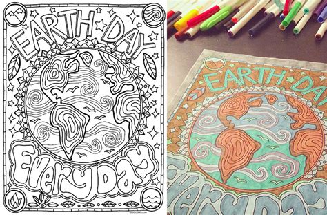 earth day coloring page earth day  day