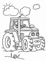 Farm Coloring Machinery Pages Tractor Fun sketch template