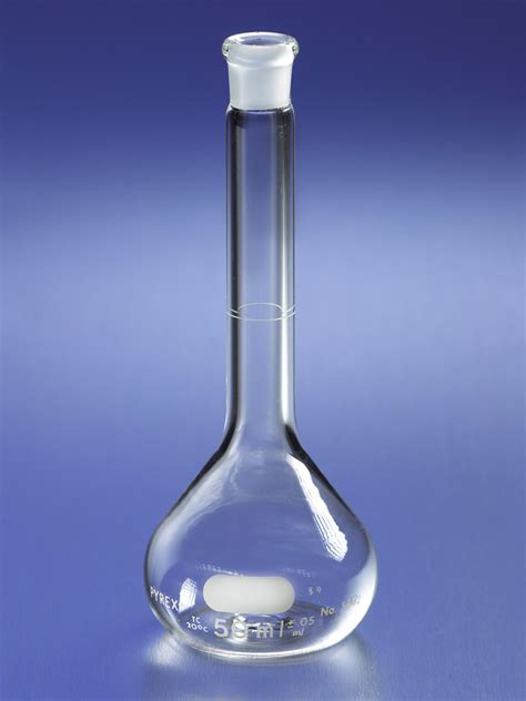 pyrex® 100 ml class a volumetric flask with polyethylene standard taper