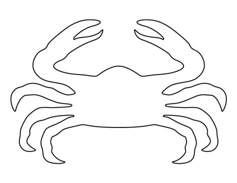printable crab template