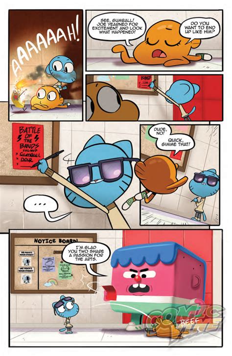 exclusive preview the amazing world of gumball 5 comic vine