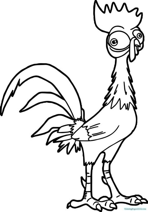 hei hei printable disney coloring pages moana coloring pages cartoon