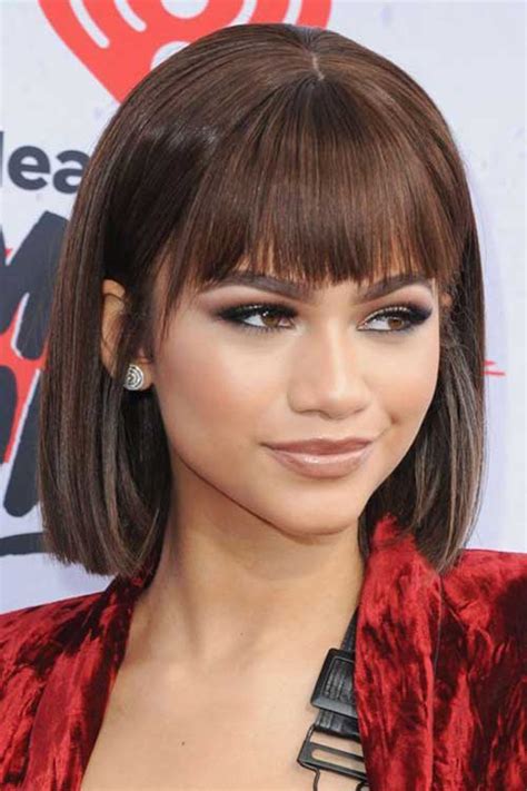 blunt bob hairstyles with bangs bob hairstyles 2018 short