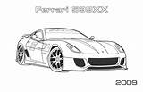 Ferrari Coloring Pages Car Sports Cars Gt Tuning Printable Clipart Drawings Boys Drawing Popular sketch template