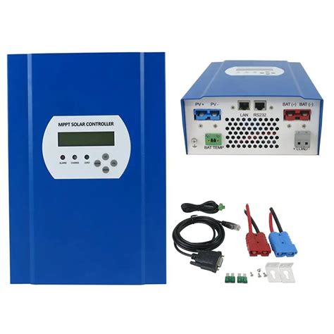 mppt solar charge controller  vvv auto work lcd  rs lan communicationmax