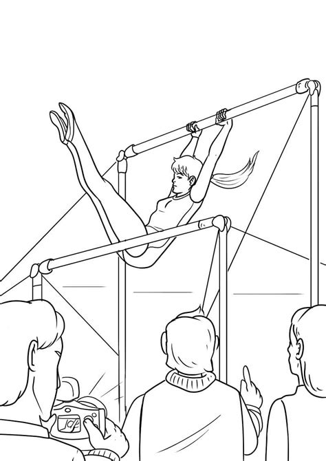 gymnastics  coloring page  printable coloring pages  kids