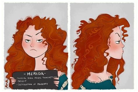 Merida S Mugshot Best Disney Princess Fan Art Popsugar Love And Sex