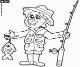 Pescador Pesca Fischer Su Presa Malvorlagen Pescatore Ausmalbilder Dibujo Angeln Colorearjunior Pescar Colorir Saltando Caña sketch template