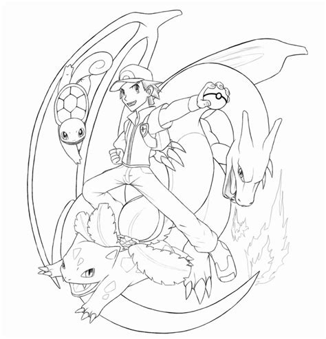 pokemon trainer gold coloring pages coloring pages