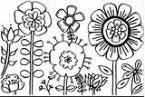 Wildflower Coloring Pages Getcolorings Printable Print sketch template