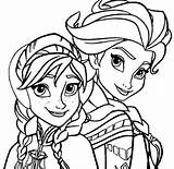 Coloring Anna Frozen Pages Princess Disney Print sketch template