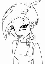 Winx Tecna Club Coloring Pages Drawing Categories sketch template