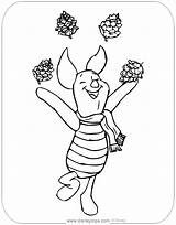Piglet Coloring Pages Disneyclips Pinecones Throwing Air Into sketch template