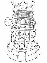 Drawing Tardis Line Who Coloring Dr Pages Doctor Getdrawings sketch template