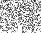 Haring Coloriage Albero Adulti Lichtenstein Adults Roy Justcolor Ausmalbilder Coloriages Artiste Warhol Erwachsene Magique Kleurplaat Pagine Malbuch Fameux Composé Personnages sketch template