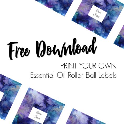 Free Essential Oil Printable Bottle Labels Kate Shelby