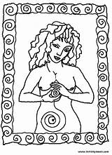 Coloring Womb Goddess Pages Spiral Designlooter Drawings Pagan Choose Board sketch template