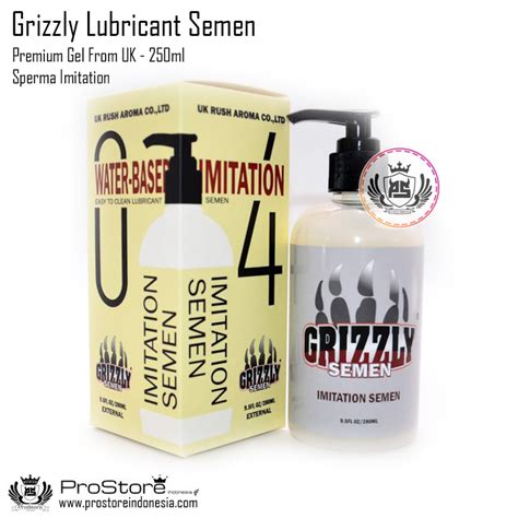 grizzly semen sperm lubricant pelumas uk premium
