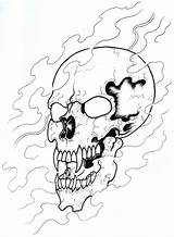 Skull Tattoo Outline Vikingtattoo Smoke Coloring Sugar Pages Template Deviantart Simple Sketch sketch template