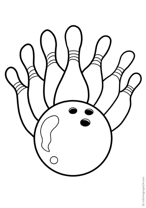 bowling  coloring pages