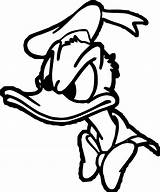 Donald Angry Getdrawings Wecoloringpage sketch template