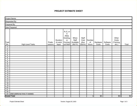 construction material spreadsheet pertaining    construction