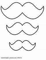 Mustache Coloring Printable Template Moustache Pages Outline Party Decorations Old Mustaches Baby Stencil Shower Clipart Para Bigote Shirt Do Year sketch template