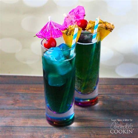Blue Drinks The Mermaid Cocktail Blue Mixed Drinks