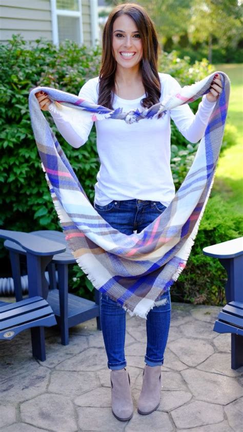 how to tie a blanket scarf blanket scarf outfit how to wear a blanket scarf diy blanket scarf