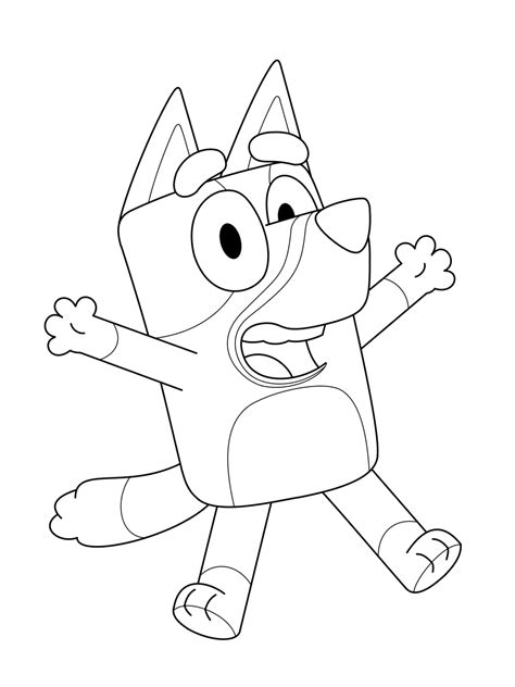 bluey coloring pages print  colorcom