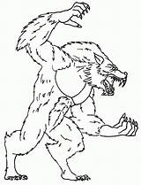 Werewolf Pages Goosebumps Coloringhome sketch template
