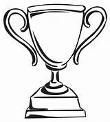 Trophy Coloring Pages Cup Popular Clipart sketch template
