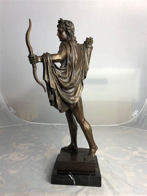 20th Century Bronze Statue Of Apollo The Greek God Of