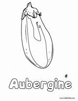 Aubergine sketch template