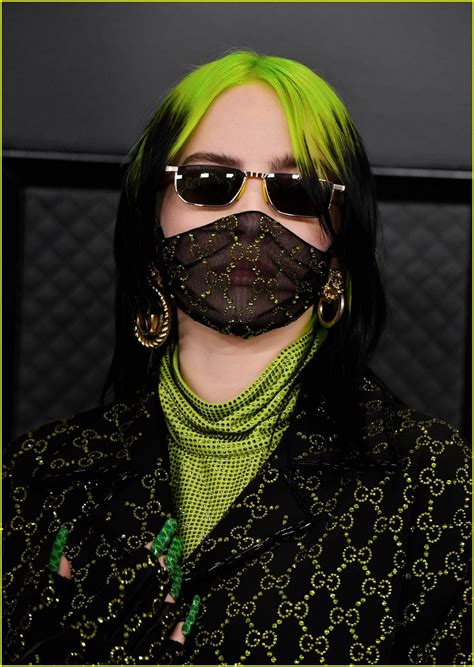 billie eilish dons  embellished mask  grammys  photo  photo gallery