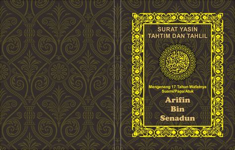 template cover yasin cdr