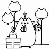 Pusheen Coloring Pages Simple Linear Halloween Print Printable Getcolorings Color Getdrawings Clipartmag Pic sketch template