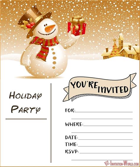 holiday party invitations  templates invitation world