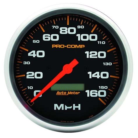 autometer  pro comp air core speedometer  mph