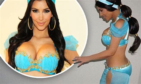 Kim Kardashian Recycles 2009 Princess Jasmine Costume For