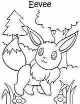 Eeveelutions Pages Coloring Colouring Getcolorings sketch template