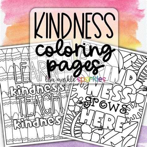 kindness coloring pages printable  lisa markle sparkles