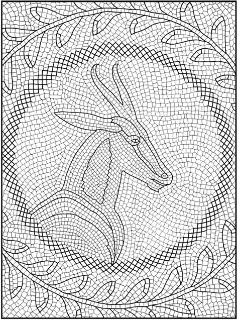 dover publications   mosaic patterns mosaic animals