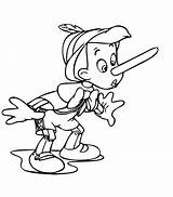 Pinocchio Pinokio Nose Pinocho Nariz Druku Naso Pinoquio Grows Kolorowanki Crece Neus Malvorlagen Larga Pajacyk Langer Kłamie Kleurplaat Kolorowanka Malowanki sketch template