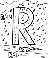 Coloring Pages Phonics Letter Kids Rain Sheets Color Learning Alphabet Popular Printable Getcolorings Coloringhome sketch template