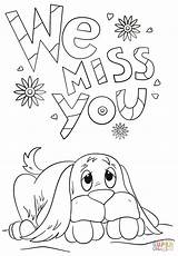 Miss Coloring Printable Pages Cards Well Soon Card Kids Missed Printables Colouring Color Template Print Preschool Adult Will Missing Drawing sketch template