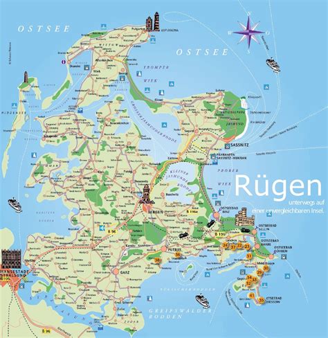 insel ruegen karte