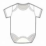 Onesie Bodysuit Infant Clip sketch template